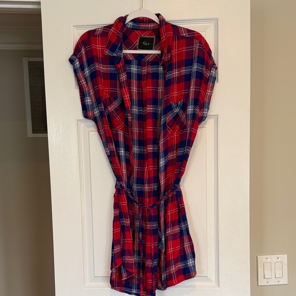Rails Red and Blue Plaid Dress